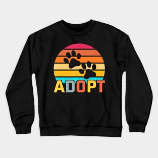 Rainbow Adopt A Dog Crewneck Sweatshirt